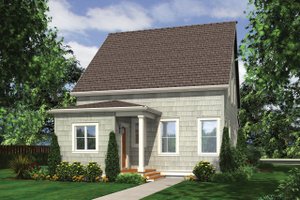 Exterior - Rear Elevation for Cottage House Plan #48-572 - 3 bed, 2.5 bath