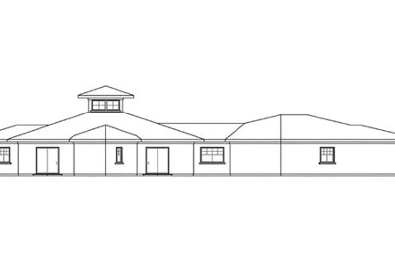 Architectural House Design - Exterior - Other Elevation for Ranch House Plan #124-864 - 3 bed, 3.5 bath