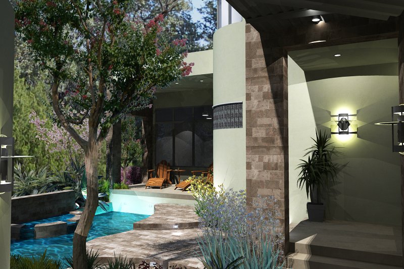 Dream House Plan - Exterior - Front Elevation 4 for Modern House Plan #120-169 - 3 bed, 3.5 bath