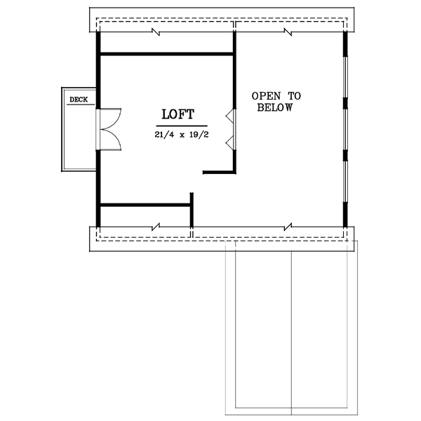 Floor Plan - Upper Floor Plan #100-221