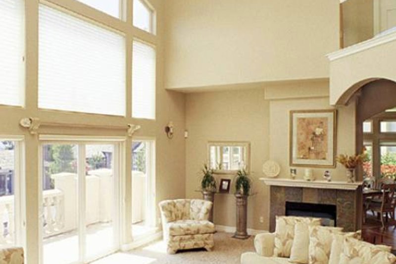 House Design - Mediterranean house plan, living room photo
