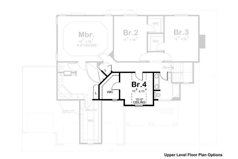 Architectural House Design - Floor Plan - Other Floor for Craftsman House Plan #20-2366 - 3 bed, 2.5 bath