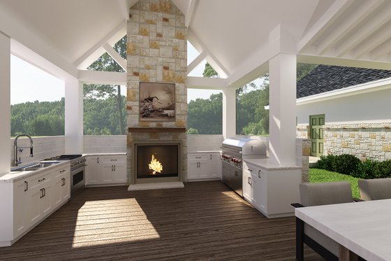 Exterior - Outdoor Living for Craftsman House Plan #45-607 - 3 bed, 2 bath