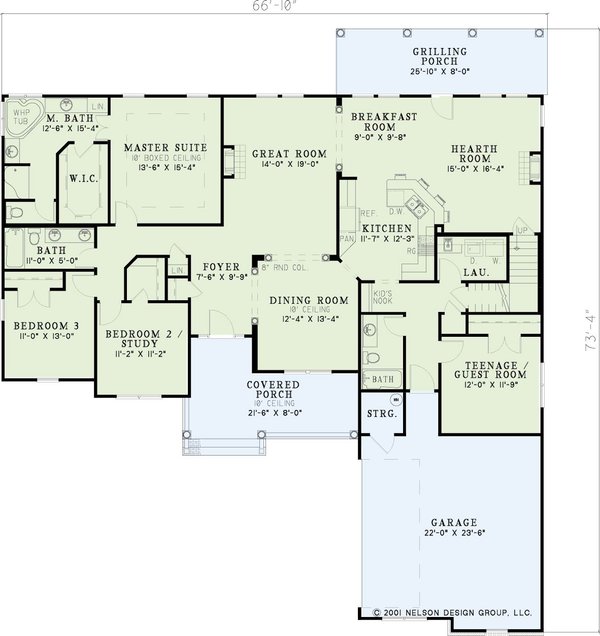 House Plan Design - Traditional Floor Plan - Main Floor Plan #17-2059
