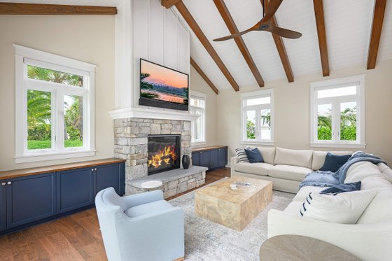 Interior - Family Room 2 for Traditional House Plan #938-149 - 4 bed, 4 bath