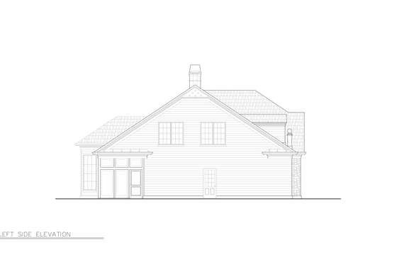Exterior - Other Elevation 6 for Traditional House Plan #119-131 - 4 bed, 3 bath