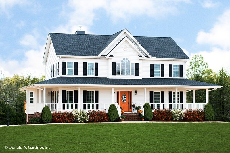 Home Plan - Country Exterior - Front Elevation Plan #929-75