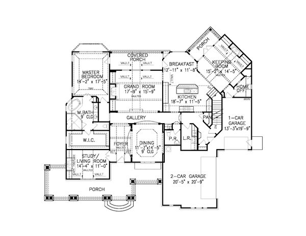 Home Plan - Traditional Floor Plan - Main Floor Plan #54-406