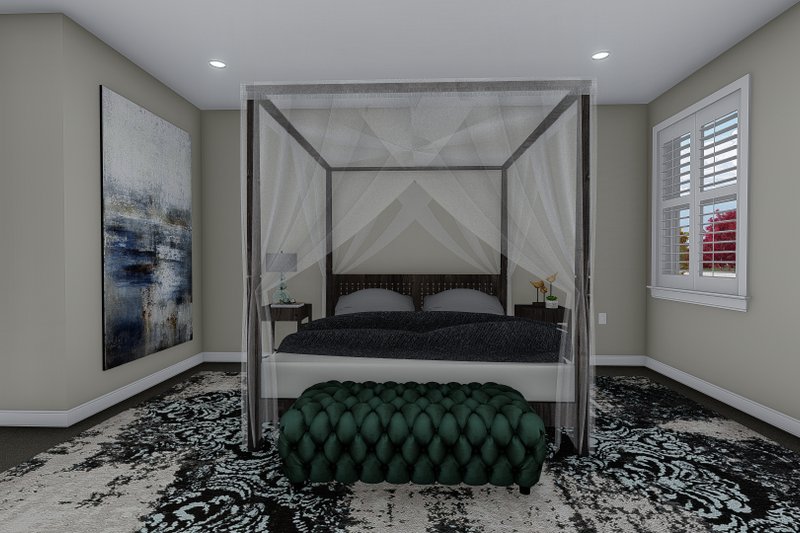Architectural House Design - Interior - Master Bedroom 1 for Craftsman House Plan #1060-102 - 3 bed, 2.5 bath