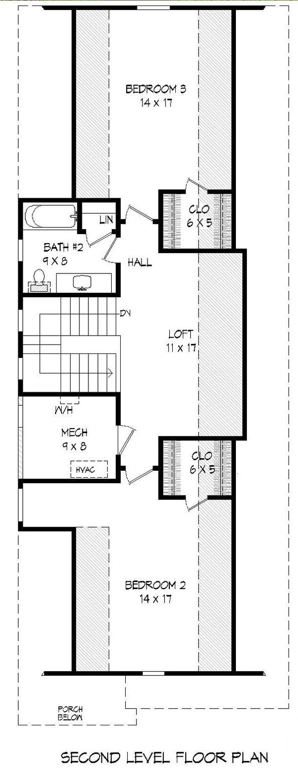 Dream House Plan - Traditional Floor Plan - Upper Floor Plan #932-269