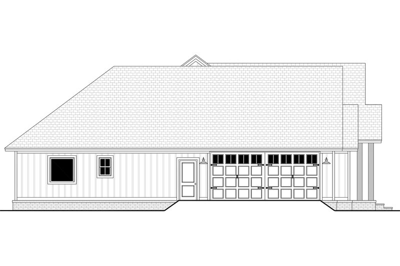 Architectural House Design - Exterior - Other Elevation for Ranch House Plan #430-296 - 4 bed, 2 bath