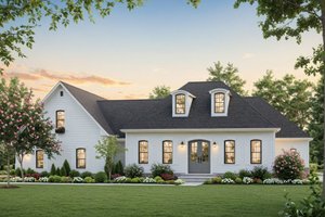 House Blueprint - Farmhouse Exterior - Front Elevation Plan #21-562