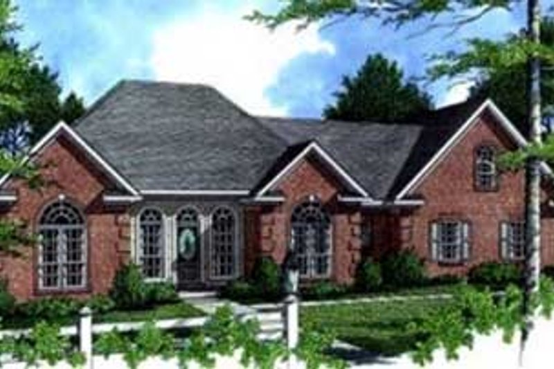 House Blueprint - European Exterior - Front Elevation Plan #21-119