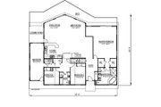 Country Style House Plan - 3 Beds 2 Baths 2838 Sq/Ft Plan #1061-12 