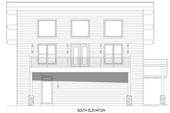Exterior - Front Elevation 3 for Traditional House Plan #932-543 - 3 bed, 3 bath