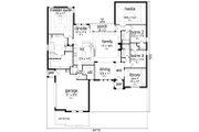European Style House Plan - 3 Beds 3 Baths 2768 Sq/Ft Plan #84-593 