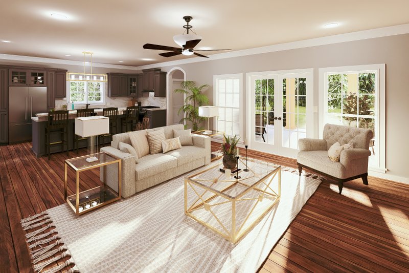Dream House Plan - Interior - Family Room for Southern House Plan #44-189 - 3 bed, 2.5 bath