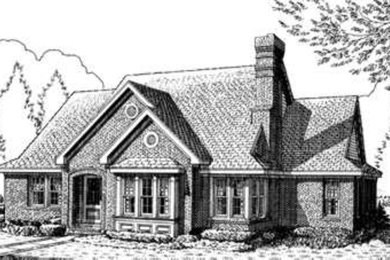 House Plan Design - European Exterior - Front Elevation Plan #410-190