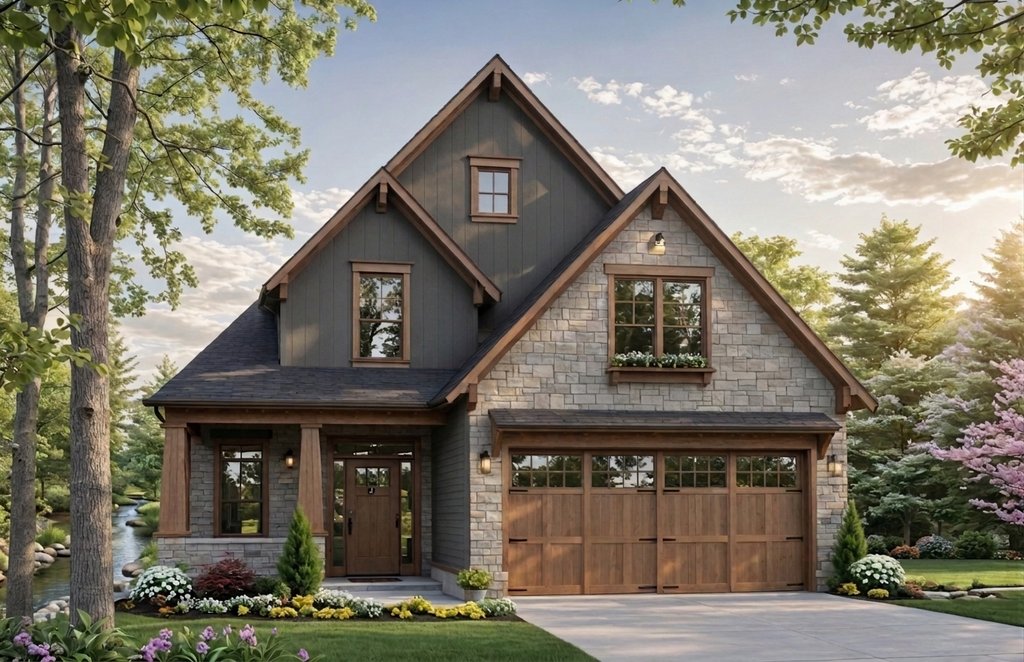 Exterior - Front Elevation 2 for Cottage House Plan #21-652 - 3 bed, 2.5 bath