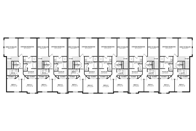 House Design - Floor Plan - Upper Floor for Craftsman House Plan #1060-315 - 3 bed, 2.5 bath