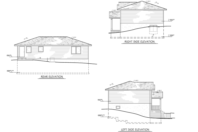 House Plan Design - Exterior - Other Elevation for Traditional House Plan #1122-8 - 3 bed, 1 bath