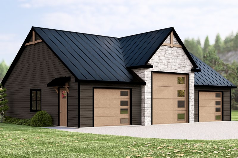 Dream House Plan - Contemporary Exterior - Front Elevation Plan #1064-331