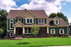 Traditional Style House Plan - 4 Beds 3.5 Baths 3534 Sq Ft Plan #51-318 