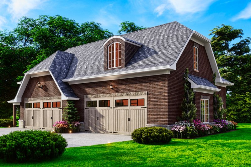 House Blueprint - Exterior - Front Elevation 6 for Modern House Plan #54-593, 0 bath