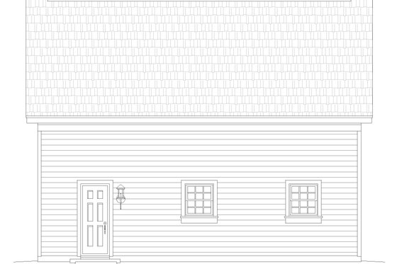Exterior - Other Elevation 1 for Country House Plan #932-601, 0 bath