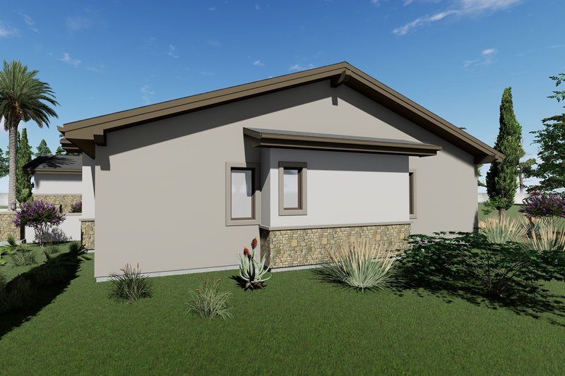 Dream House Plan - Exterior - Other Elevation 1 for Adobe / Southwestern House Plan #1069-22 - 3 bed, 3.5 bath