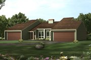 Modern Style House Plan - 3 Beds 1 Baths 1044 Sq/Ft Plan #57-286 