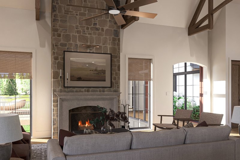 Dream House Plan - Interior - Family Room 2 for European House Plan #455-361 - 1 bed, 1.5 bath