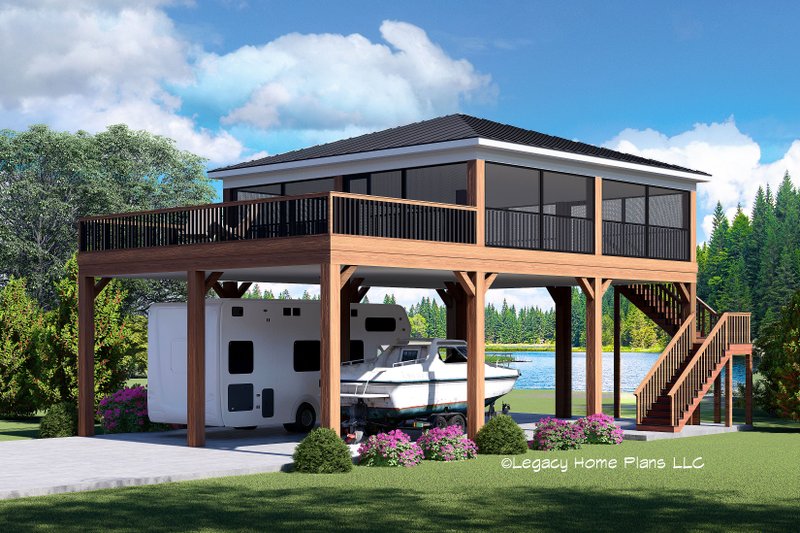 Dream House Plan - Contemporary Exterior - Front Elevation Plan #932-809