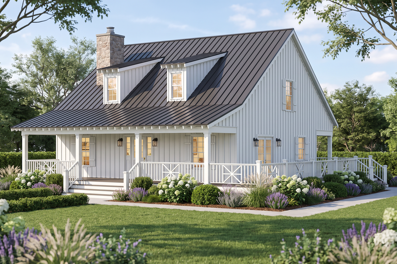 House Blueprint - Exterior - Other Elevation for Farmhouse House Plan #923-511 - 2 bed, 2 bath