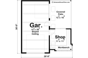 Modern Style House Plan - 0 Beds 0 Baths 153 Sq/Ft Plan #455-272 