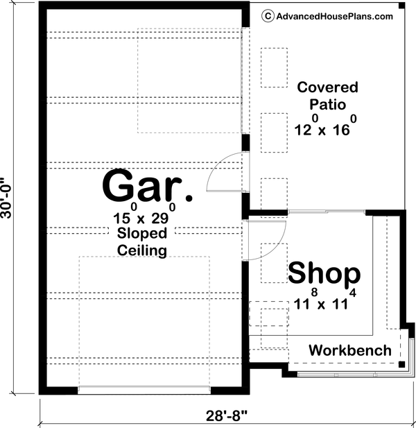 Modern Floor Plan - Main Floor Plan #455-272