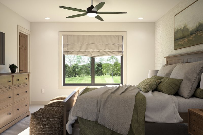 Dream House Plan - Interior - Master Bedroom 1 for Barndominium House Plan #455-595 - 2 bed, 2.5 bath