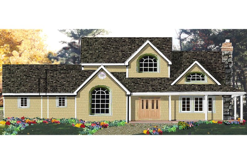 House Plan Design - Country Exterior - Front Elevation Plan #3-255