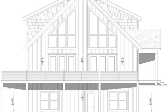 Exterior - Other Elevation for Country House Plan #932-1014 - 5 bed, 3.5 bath