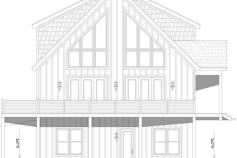 Home Plan - Exterior - Other Elevation for Country House Plan #932-1014 - 5 bed, 3.5 bath