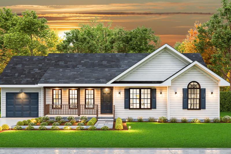 Architectural House Design - Traditional Exterior - Front Elevation Plan #54-635