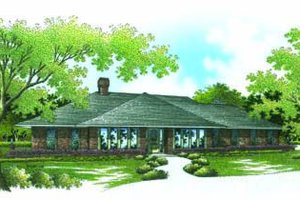 Ranch Exterior - Front Elevation Plan #45-194