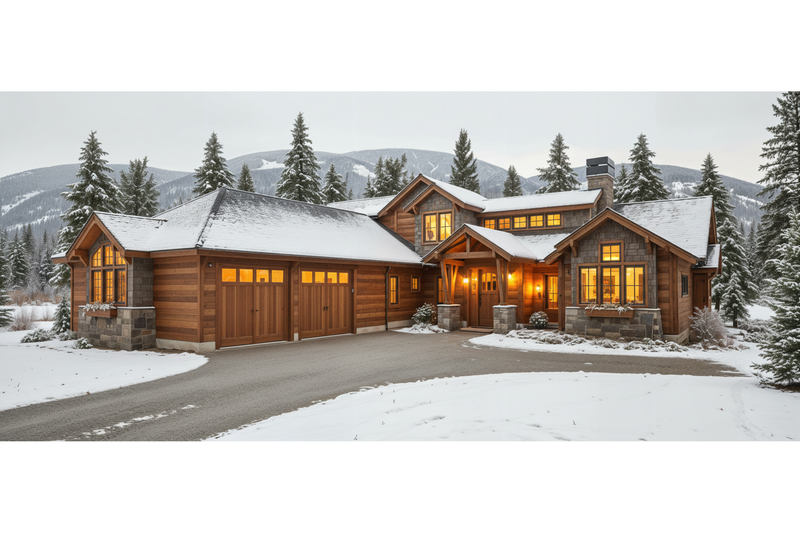 Architectural House Design - Craftsman Exterior - Front Elevation Plan #892-13