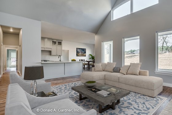 Interior - Family Room for Farmhouse House Plan #929-1070 - 4 bed, 3 bath