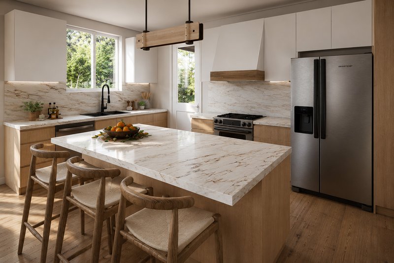 Dream House Plan - Interior - Kitchen for Traditional House Plan #124-1469 - 3 bed, 2 bath