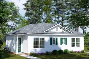House Blueprint - Cottage Exterior - Front Elevation Plan #513-2423
