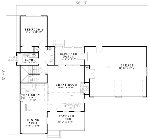 Architectural House Design - Southern Floor Plan - Main Floor Plan #17-565