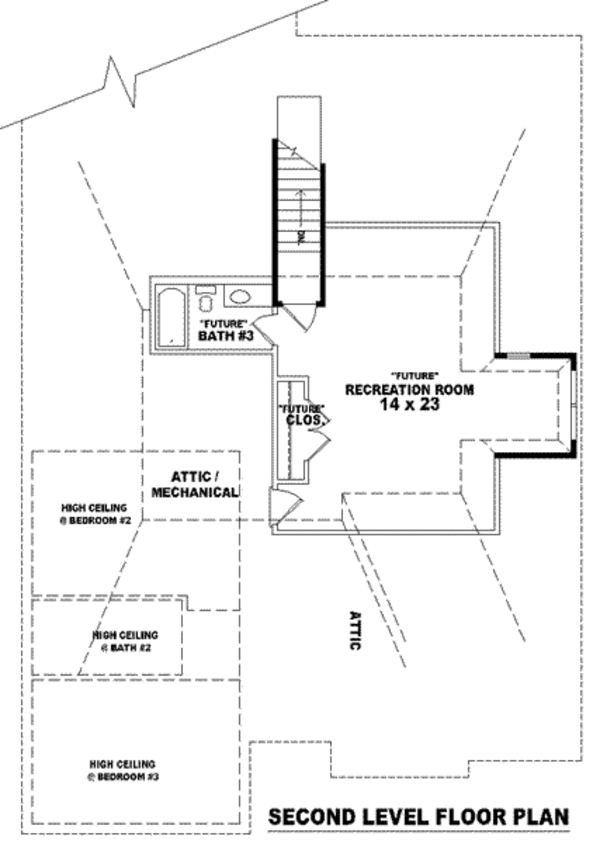 European Floor Plan - Upper Floor Plan #81-1221