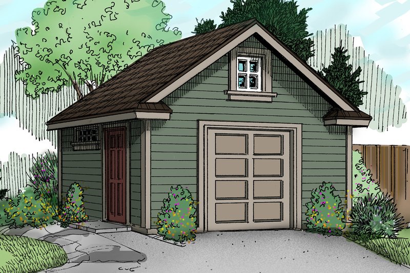 House Blueprint - Craftsman Exterior - Front Elevation Plan #124-786