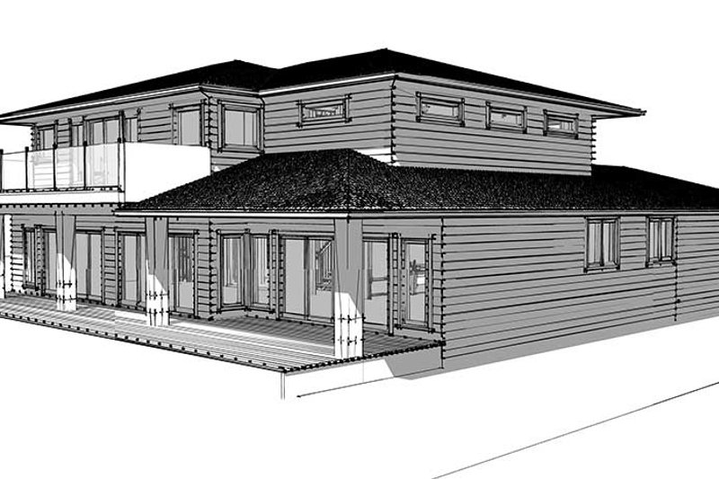 Dream House Plan - Exterior - Other Elevation 2 for European House Plan #1101-34 - 4 bed, 3.5 bath